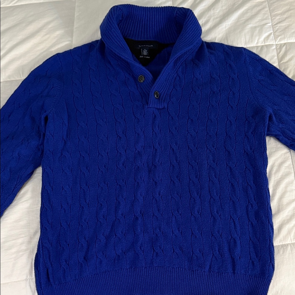 Tommy Hilfiger Royal Blue Turtleneck Sweater - Picture 1 of 3